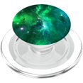 thumbnail image 1 of Empuñadura para teléfono celular Fire Fit Designs Green Galaxy PopGrip MagSafe, 1 of 5