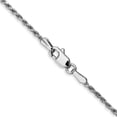 thumbnail image 4 of 14K White Gold Wg 1.30mm D/C Machine-Made Rope Chain (18 X 1.3) Made In India w012-18, 4 of 5