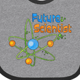 thumbnail image 4 of Inktastic Future Scientist with Atom Boys or Girls Baby Bib, 4 of 4