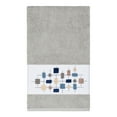 thumbnail image 3 of Authentic Hotel and Spa  Turkish Cotton Squares Embroidered Light Grey 3-piece Towel Set, 3 of 4