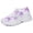 Lavender, variant on Women's Multicolor Butterfly Print Breathable Knit Sock Lace-up Chunky Platform Casual Sneakers