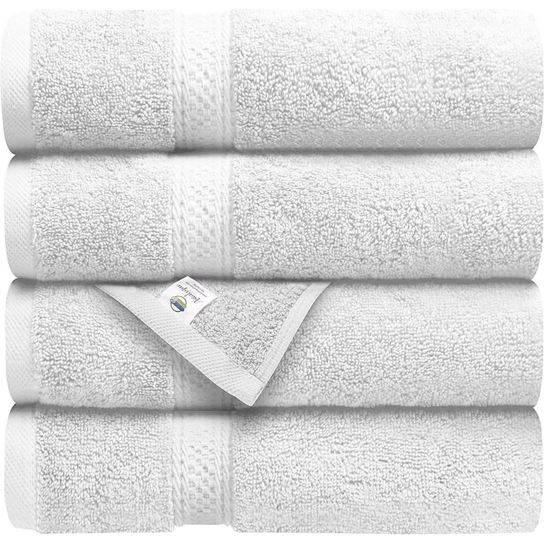 LANE LINEN White Bath Sheets Set-Bath Towels Extra Large, 100% Cotton  Bathroom Towels, 4 Pack Bath Towel Set, Spa Quality Large Bath Towels for