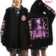 thumbnail image 4 of Sudadera con capucha de Kamado Nezuko para mujer, Jersey informal con cremallera y personalidad, abrigo de calle, sudadera de Anime de moda, otoño e invierno, nuevo, 4 of 4