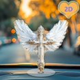 thumbnail image 1 of Religious Spiritual Desktop Decoration Acrylic Faith Inspired Ornament Boho Style Protection Symbol Table Decor Gift for Housewarming Christmas Memorial Prayer Keepsake Home Office Display Piece, 1 of 8