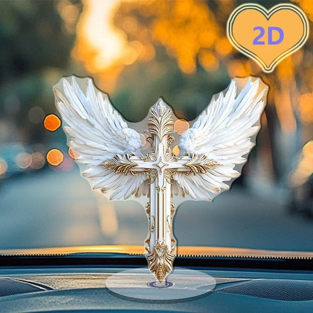 Religious Spiritual Desktop Decoration Acrylic Faith Inspired Ornament Boho Style Protection Symbol Table Decor Gift for Housewarming Christmas Memorial Prayer Keepsake Home Office Display Piece