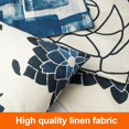 thumbnail image 3 of Pillow Covers 4pcs Throw Pillow Cover 18x18 Inches Decorative Pillows Floral Couch Pillow Covers for Living Room Couch Bed Sofa, 3 of 6