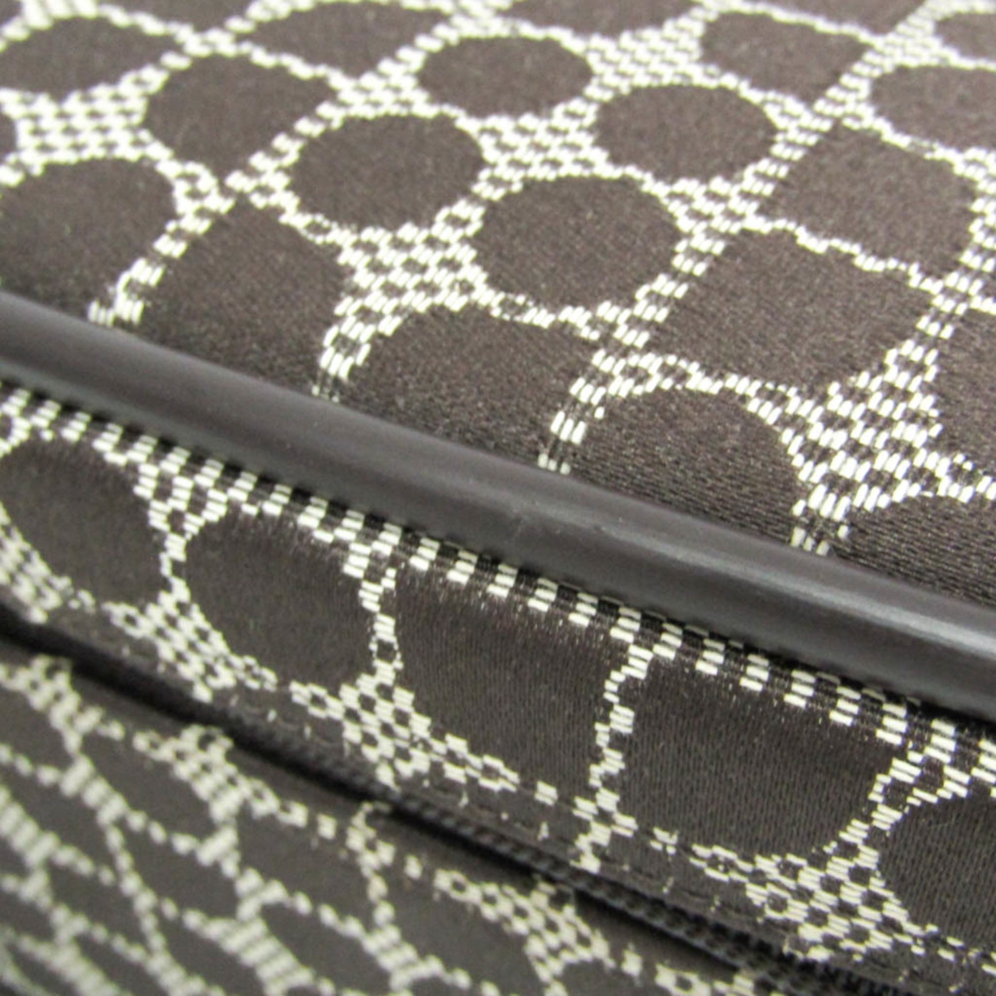 Pre-Owned Kate Spade Classic Noel Travel Bag Women's Nylon Canvas,Leather Handbag Brown