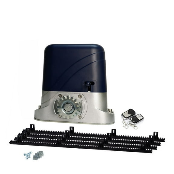Sliding Gate Opener With 2 Meters(6.5ft) Nylon Racks,Automatic Slide Gate Motor Engine(1400LBS) Kit For Short Fence Driveway