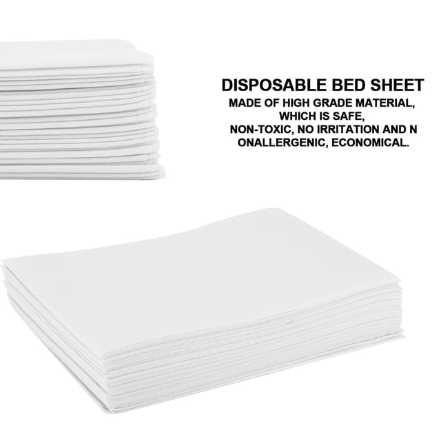 TELA NO TEJIDA Y PLEGABLE CUBIERTA DE LA CAMA DE SALÓN DESECHA DESECHABLE, CUBERA DE CAMA A PRUEBA DE ACEITE SALÓN DE TATA DE LA CAMA, PARA LA MESA DE MASAJE