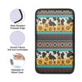 thumbnail image 5 of Renewold American Tribal Sunflower Cow Print Car Center Console Pads Armrest Cover Protector for Women Men, Easy to Install & Washable Car Decor Accessories, 5 of 6