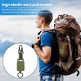 thumbnail image 3 of OUSITAID Badge Reel Key Ring Retractable 60cm Steel Wire High Elastic Portable Anti-lost Outdoor Tools Backpack Waist Hanging Keychain Easy Pull Buckle Camping Supplies, 3 of 6