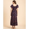 thumbnail image 4 of Moomaya Printed Long Dress For Women, Chic Resort Wear Maxi Dress, 4 of 9