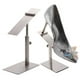 thumbnail image 5 of Expositor para zapatero/Soporte moderno para paletas de acero inoxidable, estante elevador para zapatos/para tienda de sandalias de zapatos de cuero p , plata mate, 5 of 8