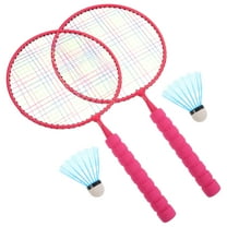 HEANUJJ 1 Set Kids Tennis Racquet Rosy Plastic Outdoor Sports for Children 3-12 Years
