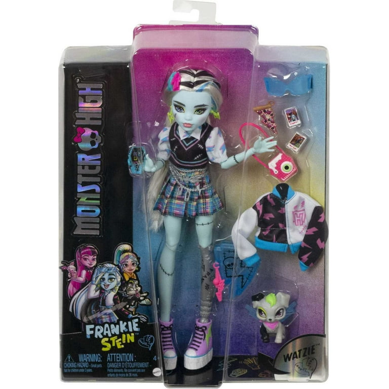 Monster High Frankie Stein Fashion Doll with Blue Black Streaked