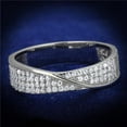 thumbnail image 1 of Alamode TS373-8 Women Rhodium 925 Sterling Silver Ring with AAA Grade CZ in Clear - Size 8, 1 of 1