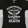 thumbnail image 4 of Inktastic Handpicked for Earth by My Grandpa in Heaven Angel Wings Boys or Girls Baby Bodysuit, 4 of 5
