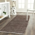 thumbnail image 2 of SAFAVIEH Boston Angelica Diamond Trellis Cotton Area Rug, Brown, 8' x 10', 2 of 10