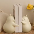 thumbnail image 4 of AMLESO Cute Hugging Pear Book Stand Ceramic Bookend Birthday Gift for Home,Office,Table White Size L, 4 of 8
