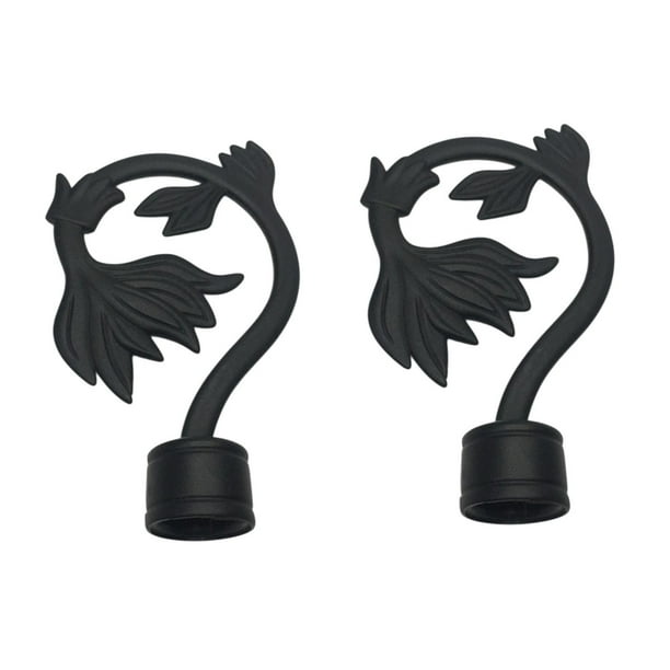 2x Remates para barra de cortina, tapa para cabeza de barra, extremos para barra de cortina, barra de cortina Estilo A