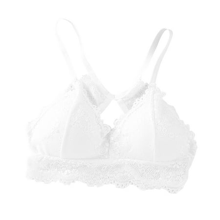 

KEJIG High Quality Fashion Women s Lace Beauty Back Solid Strap Wrap Hollow Out Bra Underwear