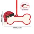thumbnail image 3 of LADIGASU Navidad Perro Colgante Diy Nombre Resina Artesanía Decoración Del Hogar Ofertas Flash Liquidación 1 X Colgante Hueso de Perro, 3 of 7