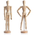 thumbnail image 3 of Muñeca de artista, modelo de adorno con soporte, muñeca articulada móvil, maniquí de artista, muñeca articulada, para dibujo y decoración de escritorio - Durabilidad, 3 of 5