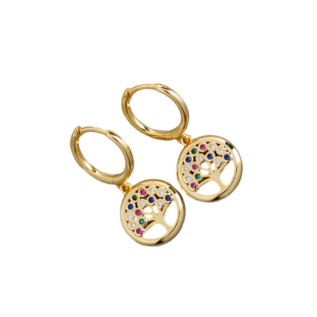 Sonducket 1 par de pendientes para mujer, diseño de árbol, reemplazo decorativo, moda, elegante, para chicas, señoras, fotografía, joyería Ropa, zapatos y accesorios Miscelánea Oro