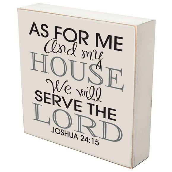 LifeSong Milestones As for Me and My House We Will Serve The Lord Wedding for Couple, House Warming Gift Ideas for Mr. and Mrs. Shadow Box 6"x6" (As for me and My House)