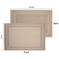 thumbnail image 2 of 6 Pcs Placemat PVC Dining Non-Slip Insulation Plate Pads,Bowl Pad Coasters Table Table Bowl Mats Home Decoration, 2 of 8