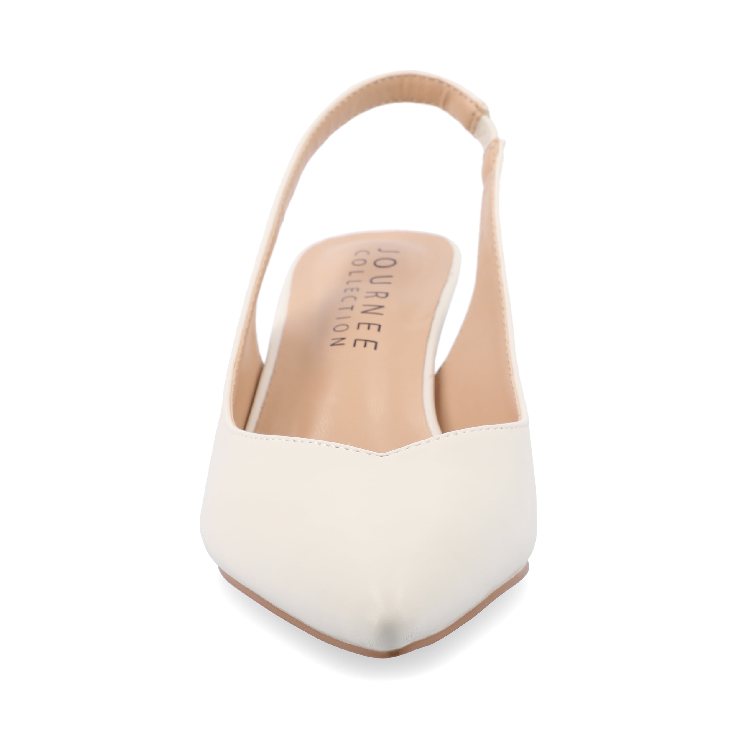 Journee Womens Mikoa Kitten Heel Sling Back Pointed Toe Pumps, Widths Available
