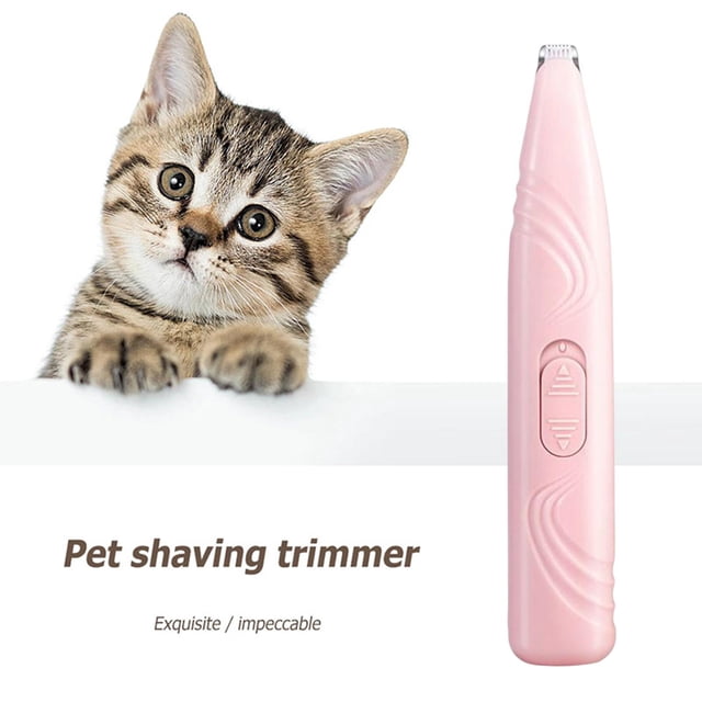 Cordless Hair Trimming Dogs Grooming Quiet Cutter Puppy Electric Pink