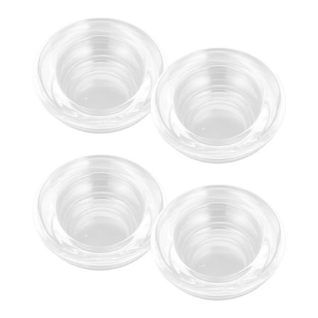 HOMEMAXS  4 Pcs Candle Holders Votive Glass Tea Candlestick