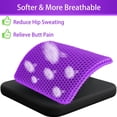 thumbnail image 4 of Elook Gel Seat Cushion for Long Sitting, Enlarged & Thickened, Breathable Cooling for Office Chair, Car & Wheelchair, 4 of 8