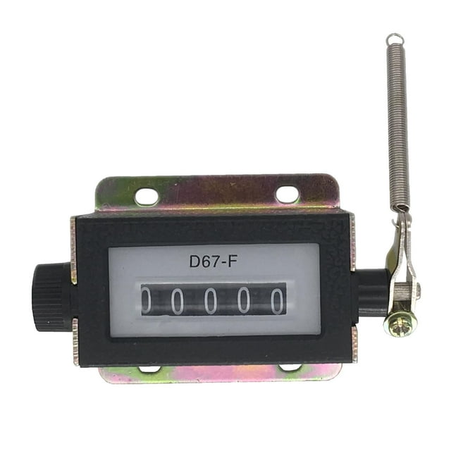 Contador de mano de cuatro dígitos Baoblaze Contador de clics digital con resorte de metal