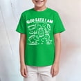thumbnail image 2 of Staki Toddler Shirts Boys Short Sleeve Summer Crewneck Kids T-Shirts Top Boys Tee 2-9Y 10-14Y(Green,5-6 Years), 2 of 4
