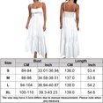 thumbnail image 2 of Vestido Sin Mangas Vestido de mujer Flutter A-line Maxi Dress Halter Vestido largo Mujer Casual Vestido largo Ygjytge Blanco Xl para Mujer, 2 of 6