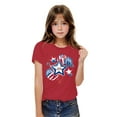 thumbnail image 2 of GERsome 4th of July T-Shirts for Boys Girls American Flag Cotton Short Sleeve Crewneck Tshirt USA Flag Stars Stripes Patriotic Graphic Tee, 7-8 Years, 2 of 6
