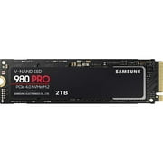 Open Box Samsung 980 PRO SSD 2TB PCIe NVMe Gen 4 Gaming M.2 Internal Solid State Drive Memory Card, Maximum Speed, Thermal Control, MZ-V8P2T0B