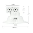 thumbnail image 5 of Globe Electric 5" White Spotlight Integrated LED Recessed Lighting Kit (4 Pack), 5 of 6
