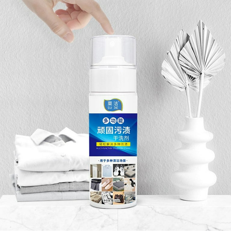 Christmas Gifts Clearance! SHENGXINY Clothes Detergent Clearance  Multisurface Cleaner Spray, Portable Dry Cleaner，Works On Leather, Fabric ,  5.1 Ounce（150ML） White 