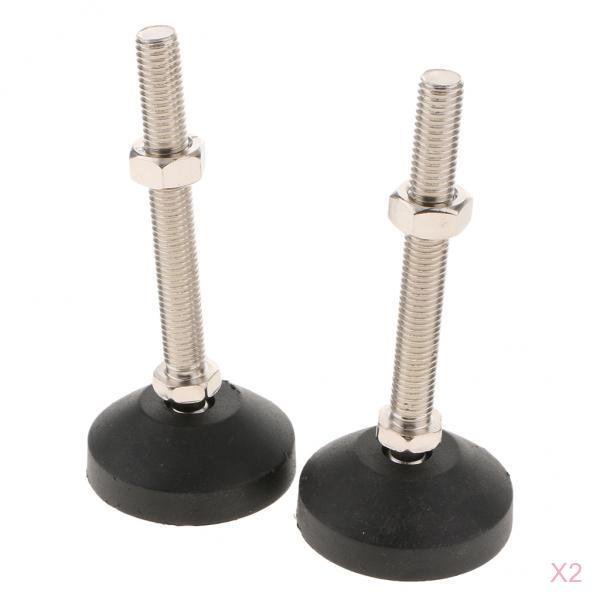 4 Pies de Nivelación Ajustables de Acero Al Carbono 60mm Sunnimix Pies de nivelación ajustables