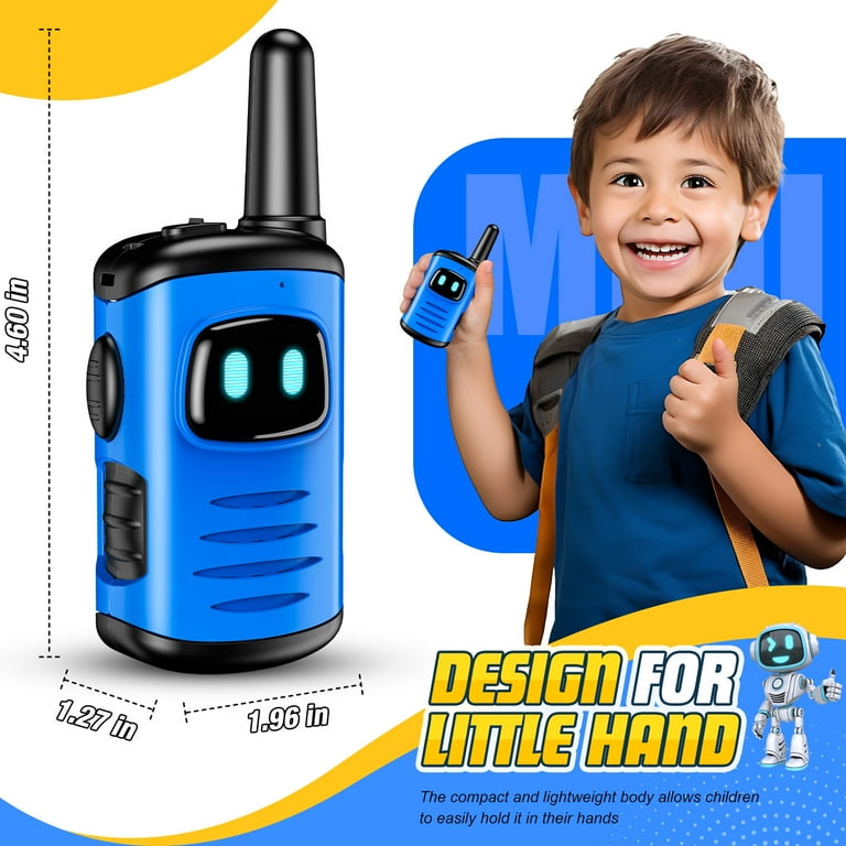ATOPDREAM Walkie Talkies for Kid, 2 Way Radio, Mini Robots