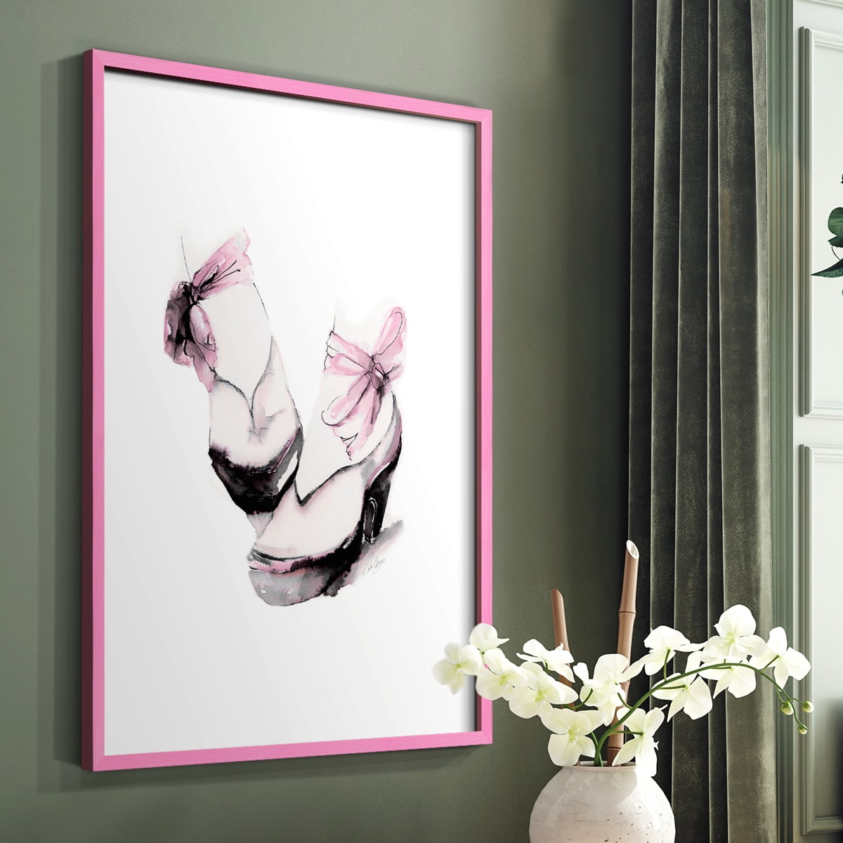 Ballet Platform in Paper Solid Wood 8 x 10 Framed Print