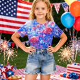 thumbnail image 6 of CCRFTGI American Flag Shirts for Kids Boys Girls Size 7 Patriotic Cute Tops 4th Of July Red White and Blue Tshirt Red White and Blue Summer Tops 1776 T-Shirts Light Blue 11-12 Years, 6 of 6