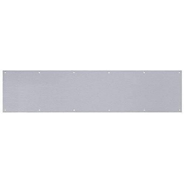 CPG Products Metal Door Kick Plate Silver Aluminum 10" x 30" for