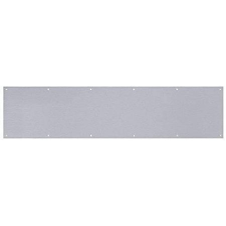 

CPG Products - Metal Door Kick Plate - Silver Aluminum 10 x 30 - for 32 Doors - Wood & Metal Mounting - Door Protection - Door Plate - Adds Curb Appeal - Commercial Grade