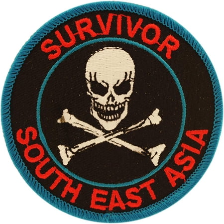 South East Asia Survivor Patch Black & White 3"