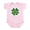 Petal Pink, variant on CafePress - Lucky Charm Infant Bodysuit - Baby Light Bodysuit, Size Newborn - 24 Months