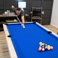 American Legend Kirkwood 84” Billiard Table with Rustic Blond Finish, K ...